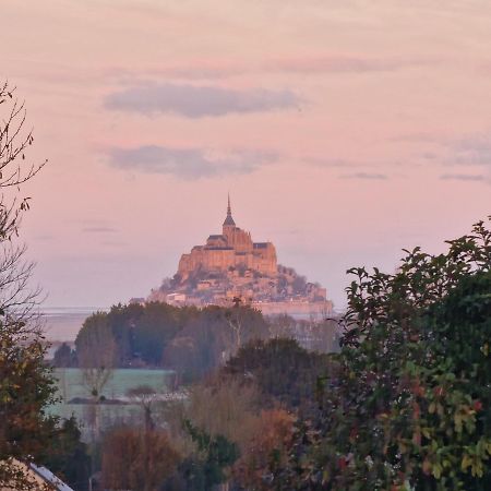 L'Aurore De La Baie, Vue Sur Le Mont-Saint-Michel Huisnes-sur-Mer Exterior foto