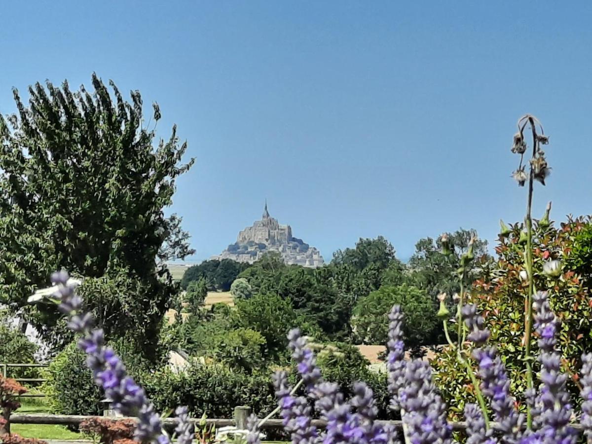 L'Aurore De La Baie, Vue Sur Le Mont-Saint-Michel Huisnes-sur-Mer Exterior foto