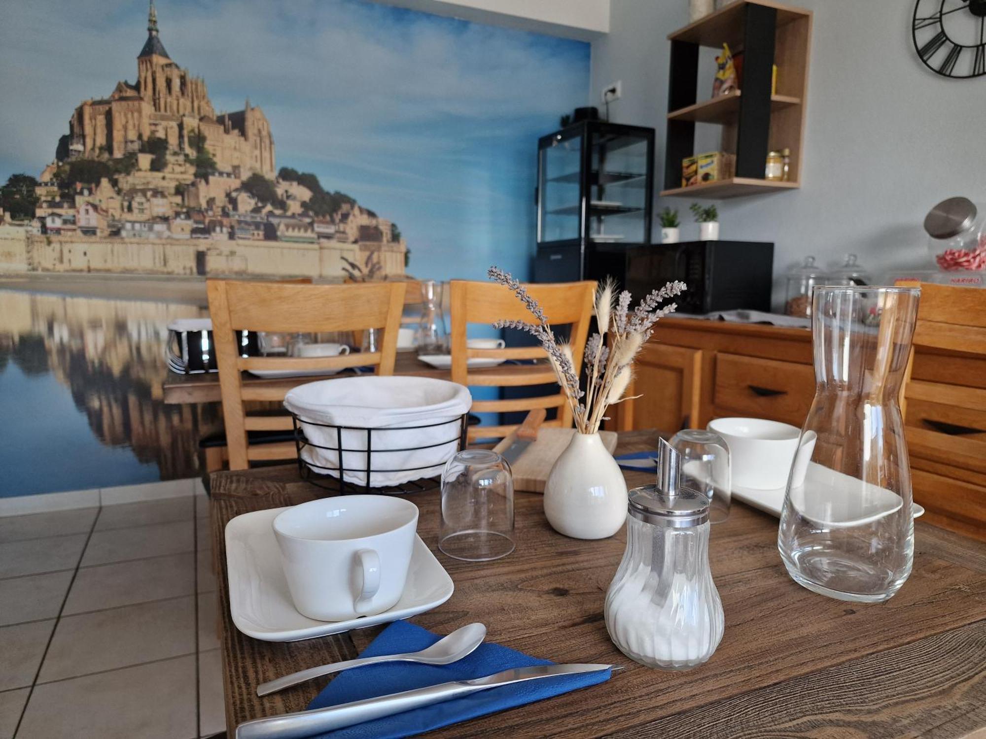 L'Aurore De La Baie, Vue Sur Le Mont-Saint-Michel Huisnes-sur-Mer Exterior foto